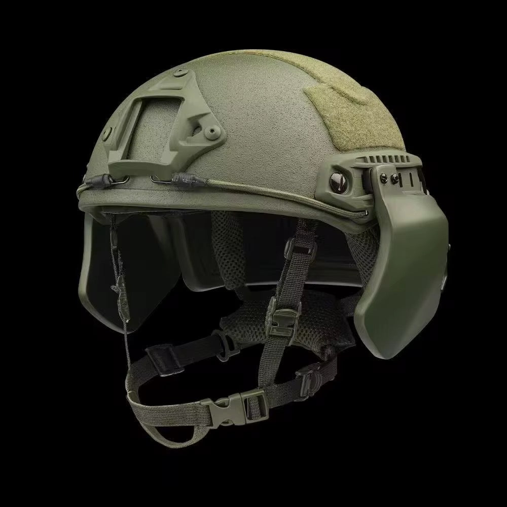 “Ear Armor” Attachable Side Helmet Protection for High Cut Helmet: Tested to LEVEL IIIA